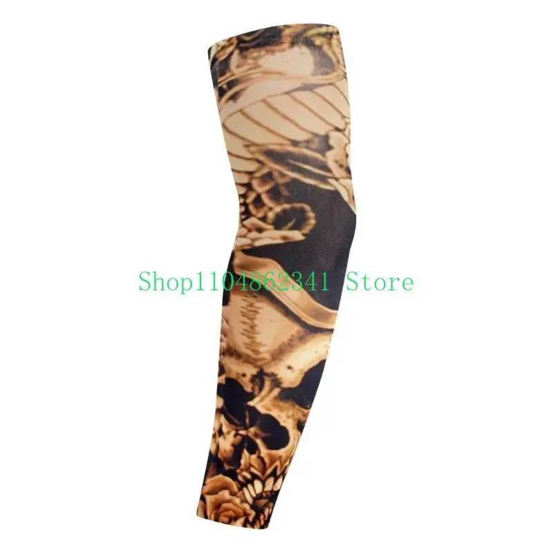 5asd Ice Silk Tattooing ARM Sleeves Vỏ cánh tay bảo vệ để đi bộ câu cá hàng ngày
