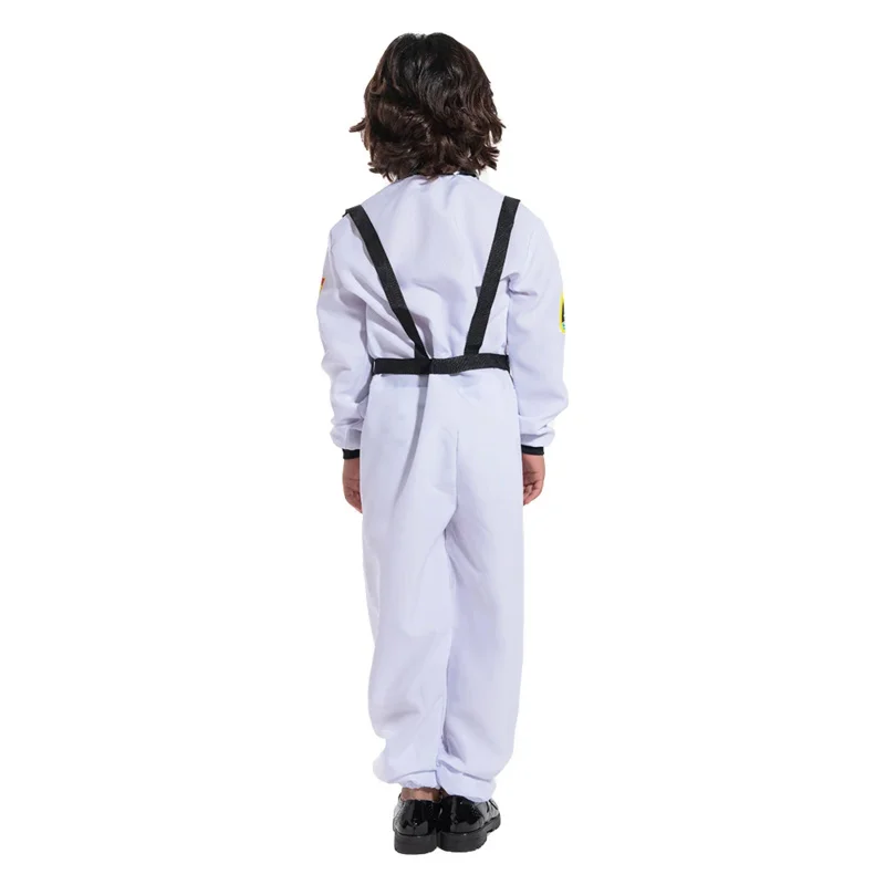 Snailify Costume da astronauta bambino giallo Costume da pilota ragazzo bianco per Halloween Purim Party Spaceman Outfit