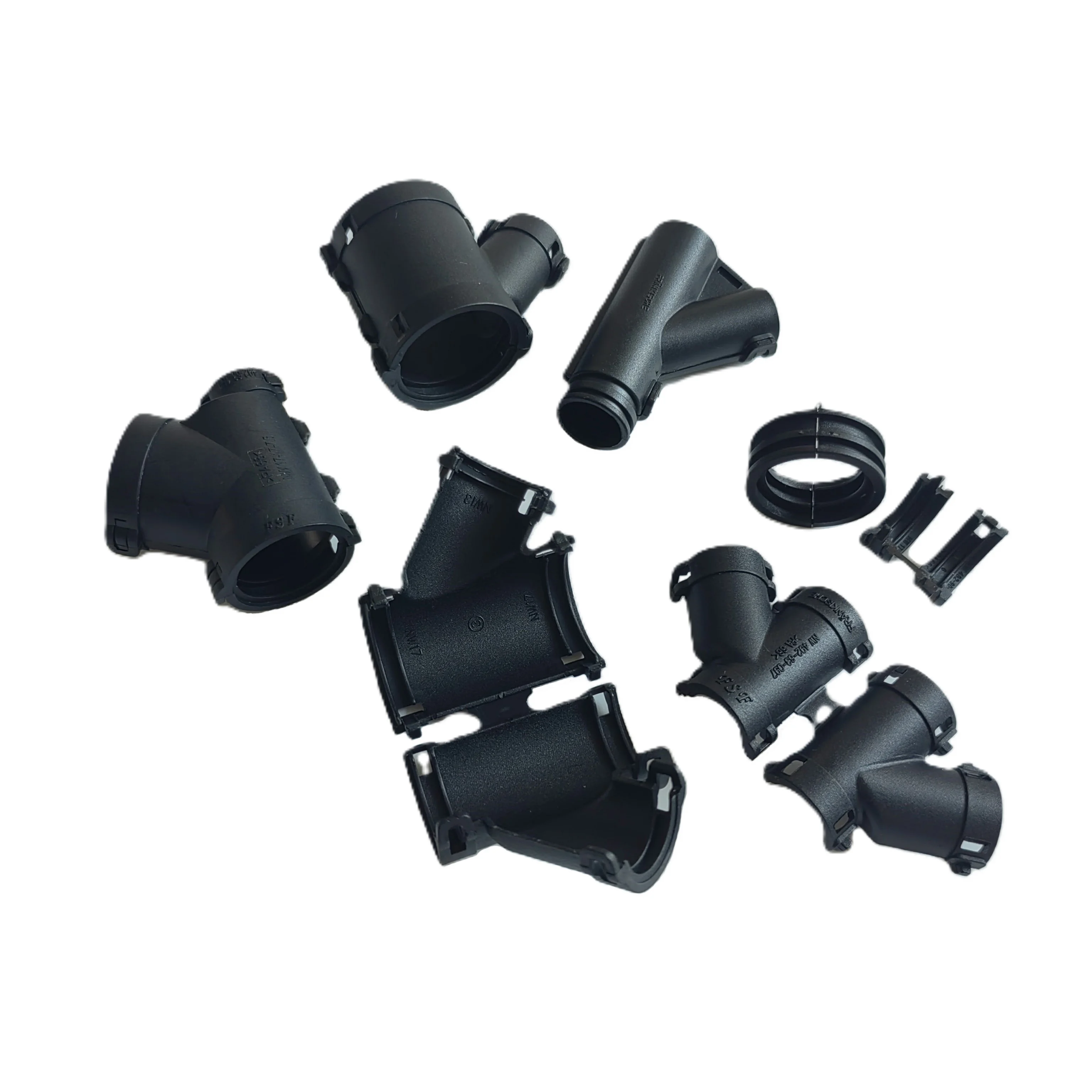 Openable V-shaped Three-way Plastic Corrugated Pipe Connector /Car Wiring