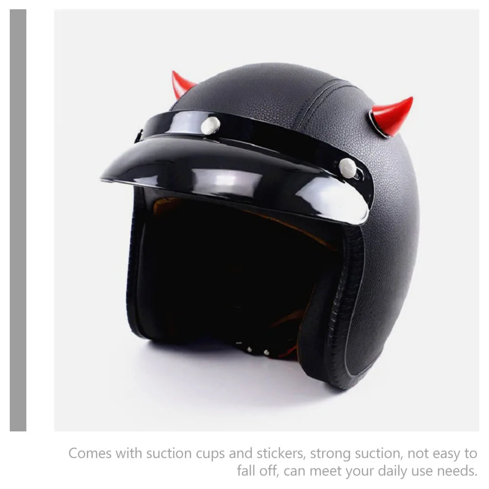 4 قطع من أبواق الدراجات النارية الصغيرة المزيفة للرجال والنساء، ديكور قابل لإعادة الاستخدام على الجليد، ملحقات التزلج للهالوين #4