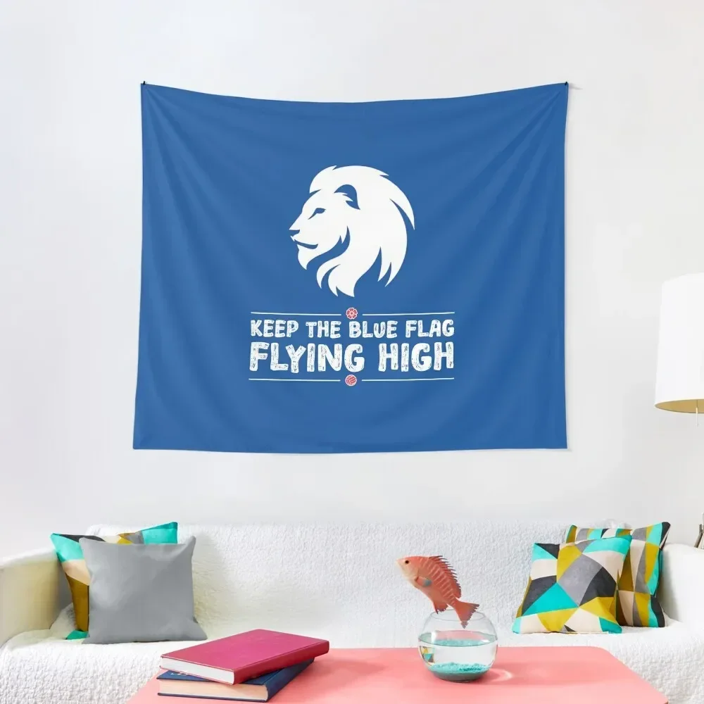 

Keep The Blue Flag Flying High Tapestry Wall Tapestries Aesthetic Room Decoration Hanging Wall Tapestry