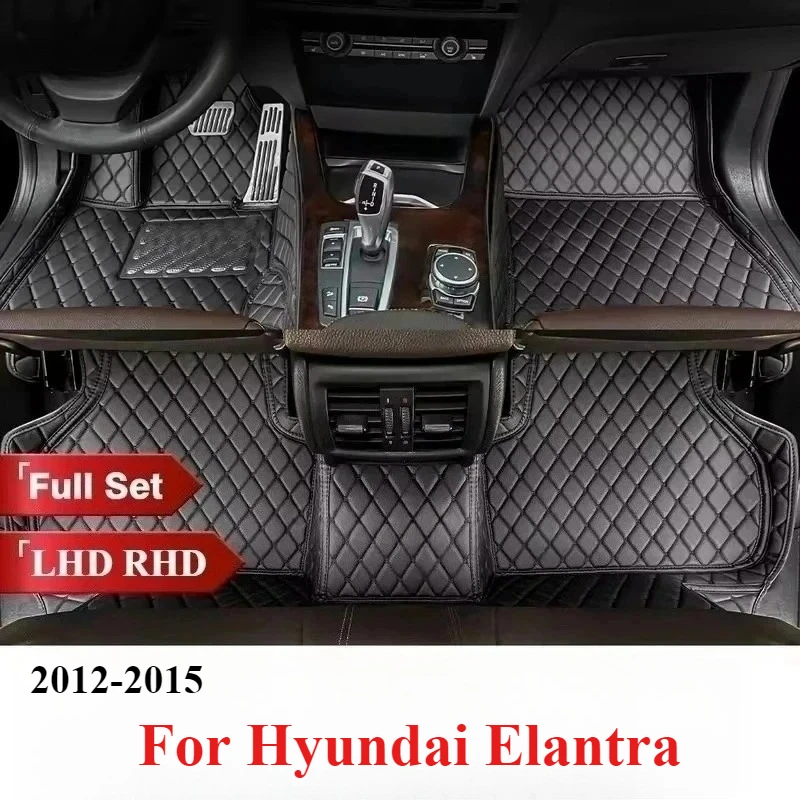 

For Hyundai Elantra 2015 2014 2013 2012 Car Floor Mats Carpets Auto Interior Parts Styling Automoblies Custom Rugs Waterproof