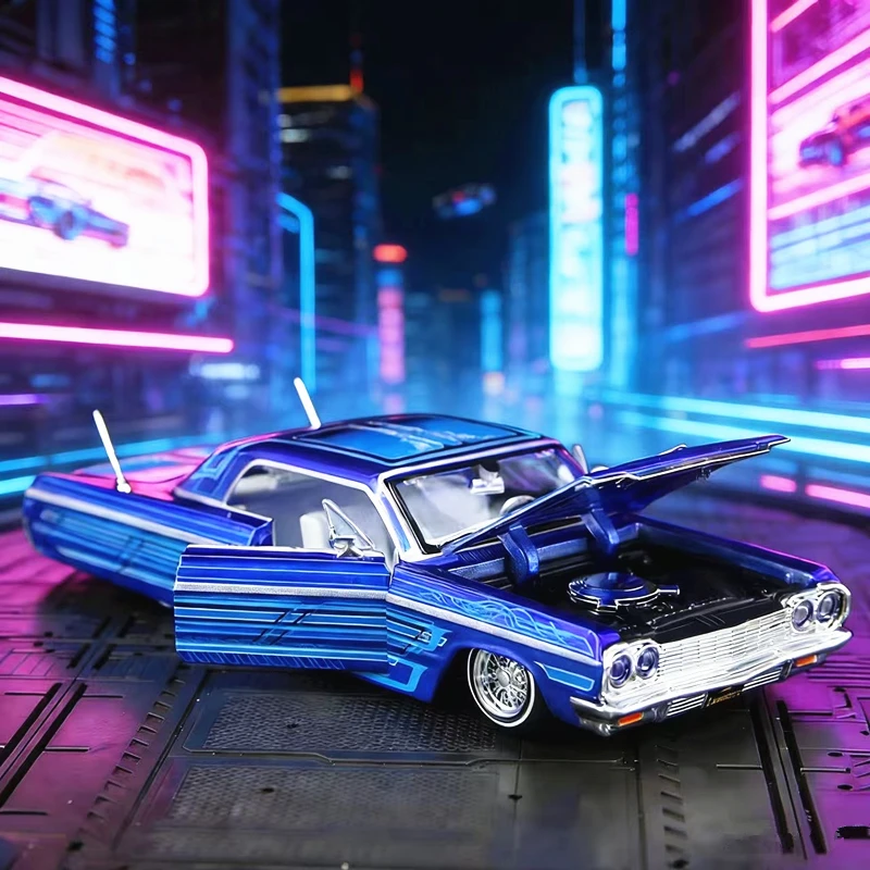 

Новая модель Maisto 1:24 Chevrolet Impala SS 1964: Суперкар из сплава, коллекционная машинка, миниатюрная масштабная модель для детей