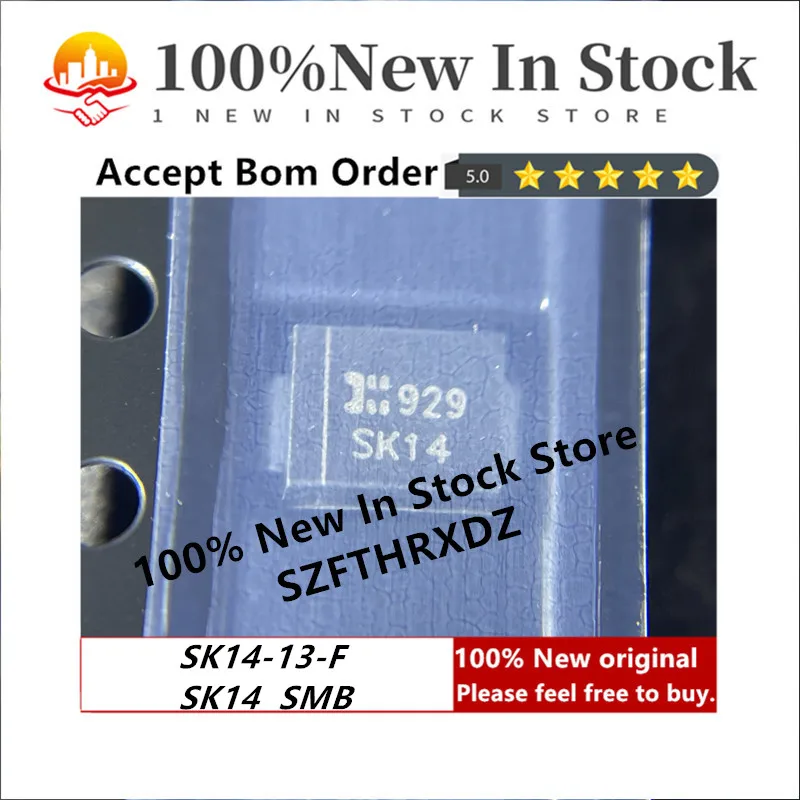 100% NEW ORIGINAL SK12-13-F SK13-13-F SK14-13-F SK15-13-F SK16-13-F DIODE SCHOTTKY SMB