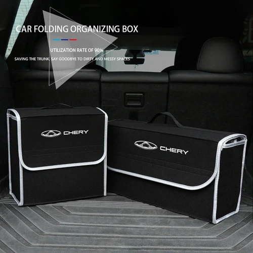 Imagen 2 del producto Caja organizadora de maletero de coche, bolsa de almacenamiento plegable de gran capacidad para Chery Tiggo 5 2 3 7 8 PRO 5X 3X QQ Fulwin Face Arrizo A1 A3 A5 T1
