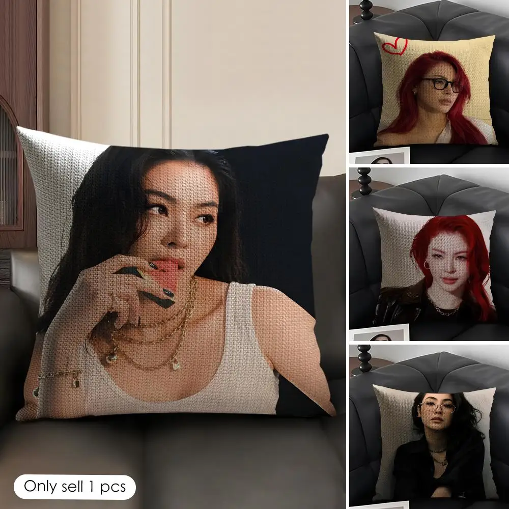 Actress F-Faye P-Peraya Malisorn Cushion Cover Organic Linen Square Pillow Case Durable Non-Allergenic And Kind To Skin