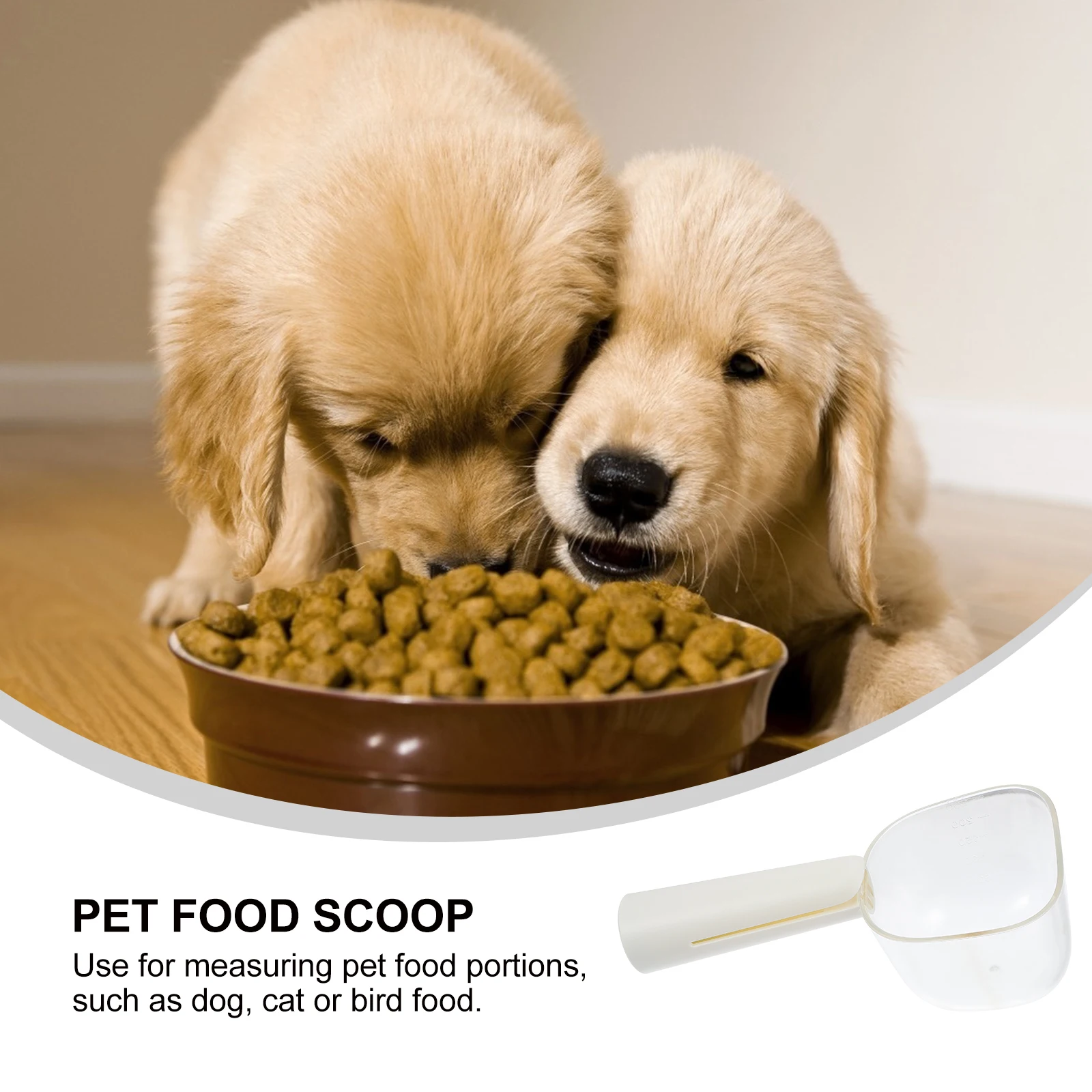 

1Pc Plastic Pet Food Cat Food Measuring Spoon Practical Lightweight Portion Tool