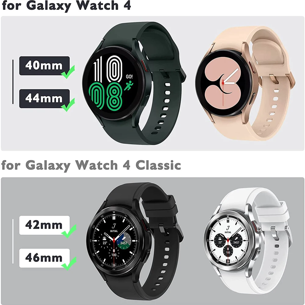 Glass+Case for Samsung Galaxy Watch 4/5 40mm 44mm PC Matte All-Around Protective Bumper Shell for Galaxy Watch 5 Pro 45mm