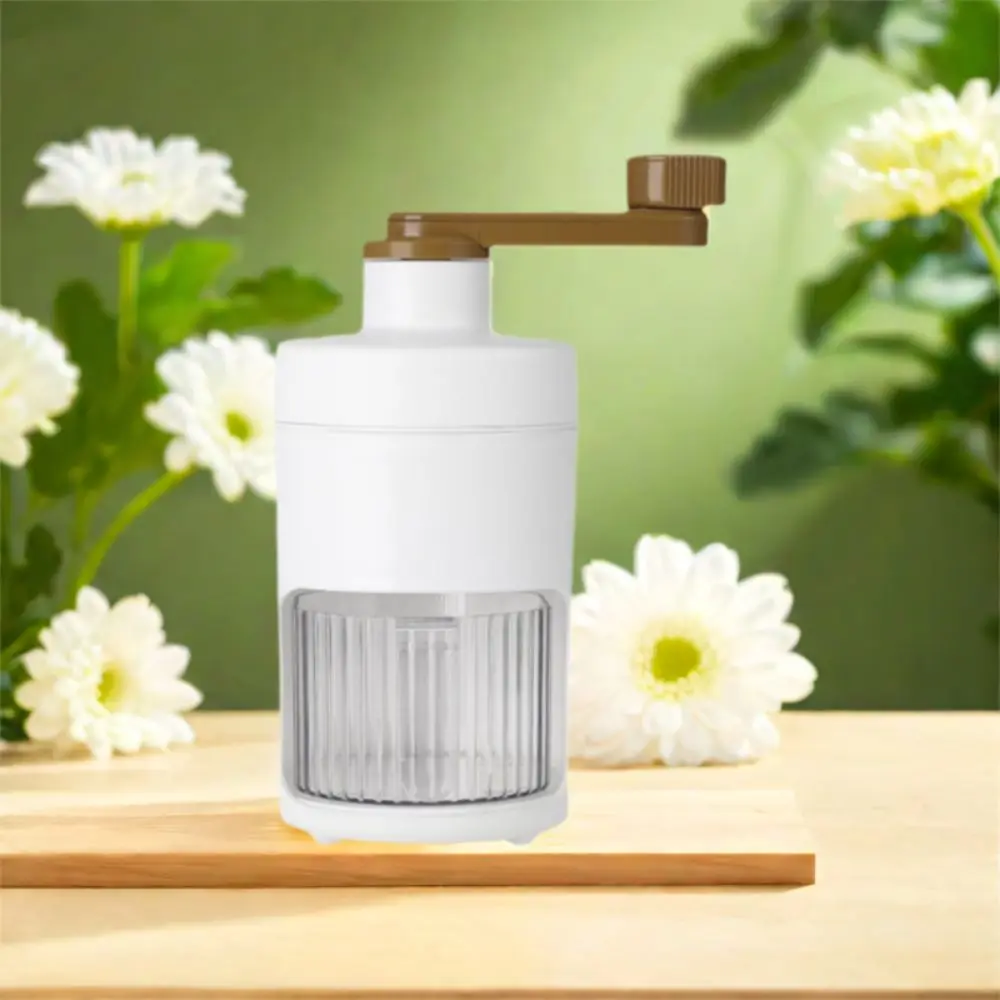 

Portable Mini Shaved Ice Machine Hand-Operated Manual Ice Crusher Practical with Ice Cube Mold Small Slushie Machine