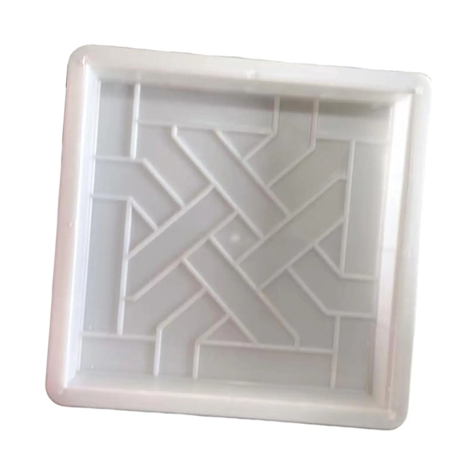 Decorative Concrete Tile Mould Plastic Square Stepping Stone for Garden Patio DIY Cement Tooling Paving