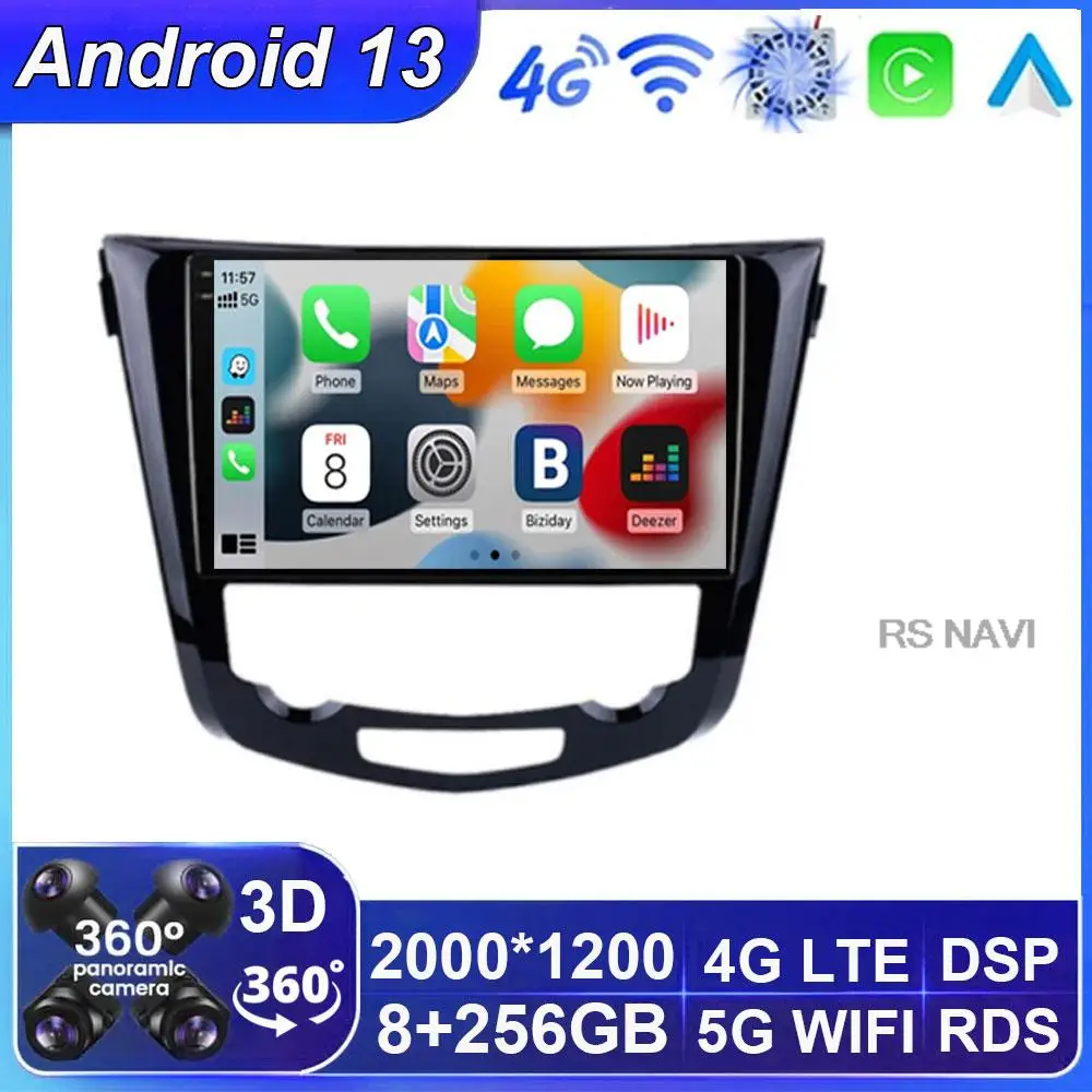 

10.1 Inch Android 13 For Nissan X-Trail xtrail X Trail 3 T32 2013 - 2022 Car Radio DSP Wireless Carplay Auto Multimedia Video