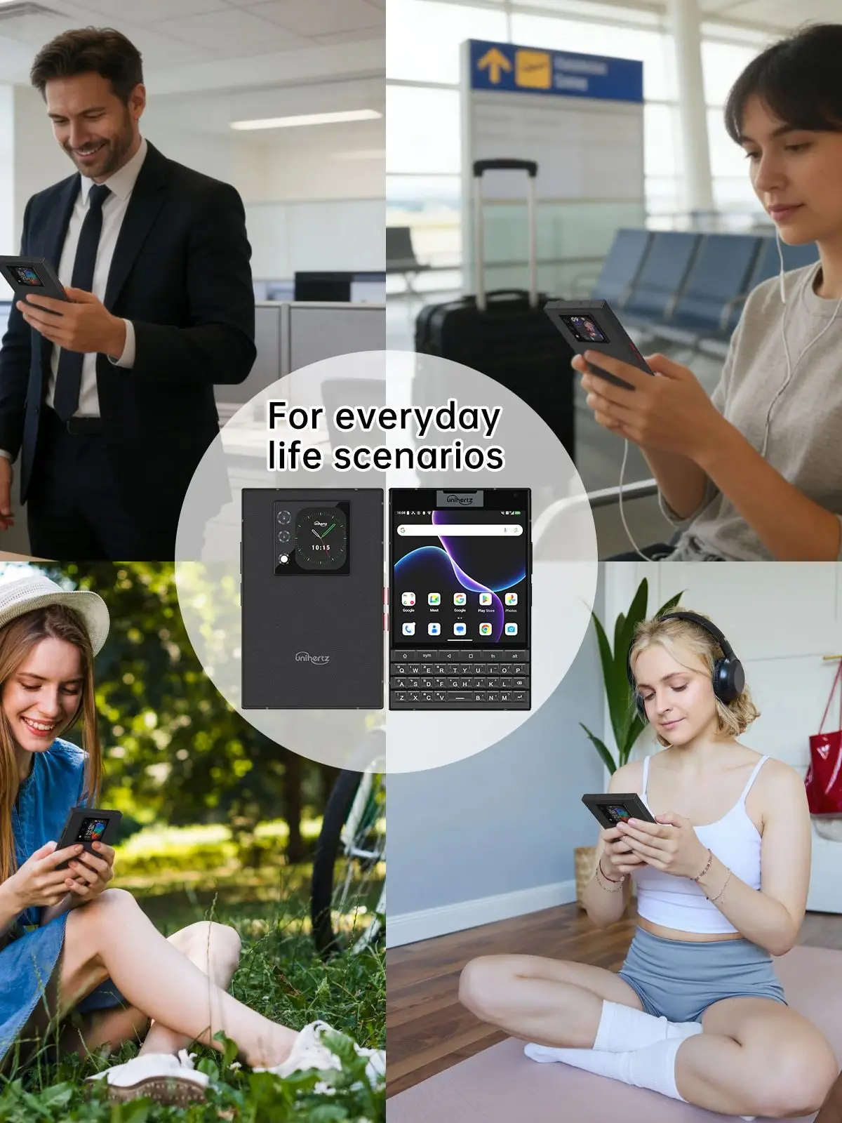Smartfon Unihertz Titan 2 5G Android 15 z Fizyczną Klawiaturą, Podwójnym Ekranem, 12GB RAM, 512GB Pamięci, Procesor Dimensity 7300, Dual SIM, Aparat 50MP — zdjęcie produktu 7