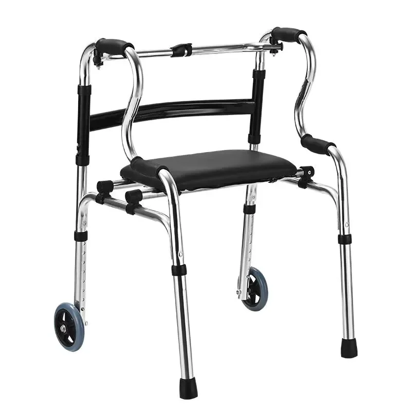 Adjustable Lightweight Aluminum Alloy Walking Stand for Elderly People, Used As a Walking Aid for Hemiplegia Training