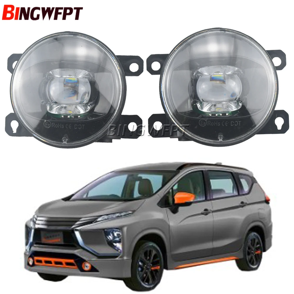 1pair Fog Lights Fog Lamp For Mitsubishi Xpander 2017 2018 2019 2020 LED Foglights Car Object Accessories