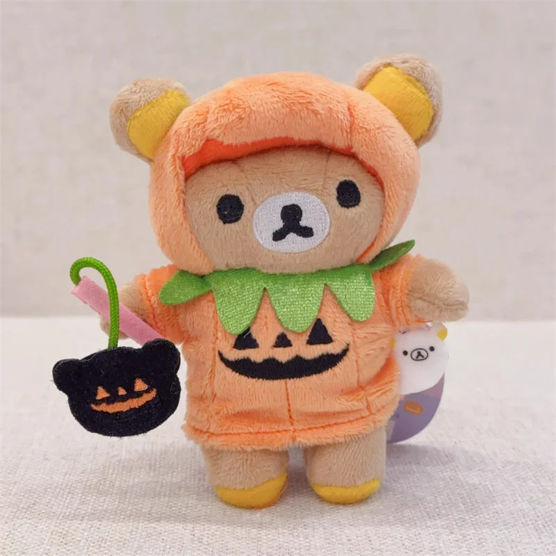 Pluszak Rilakkuma Dynia Halloween Demon Kiiroitori Kurczak Kawaii Śliczne Breloczki do Kluczy Zawieszka do Torby Łańcuszek do Kluczy Zabawki dla Dziewczynek