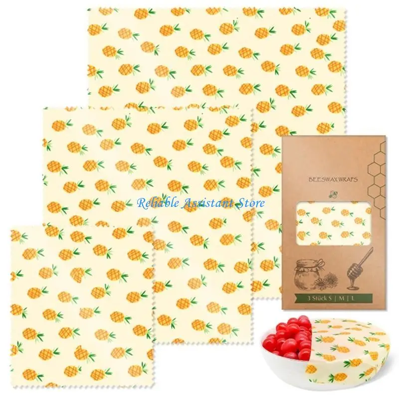 

N58C Практические пчелиные воскрески Assortment 3 штуки прочные многофункциональные решения для хранения продуктов домашний для