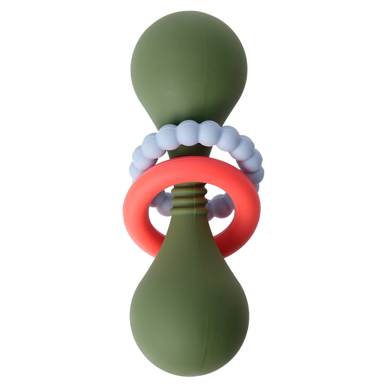 Color Kids 1PCS Silicone Baby Teether Toy 0-12 Months Hand Grip Rattle Tactile Training Safe Chew Toy Infant Shower Gift