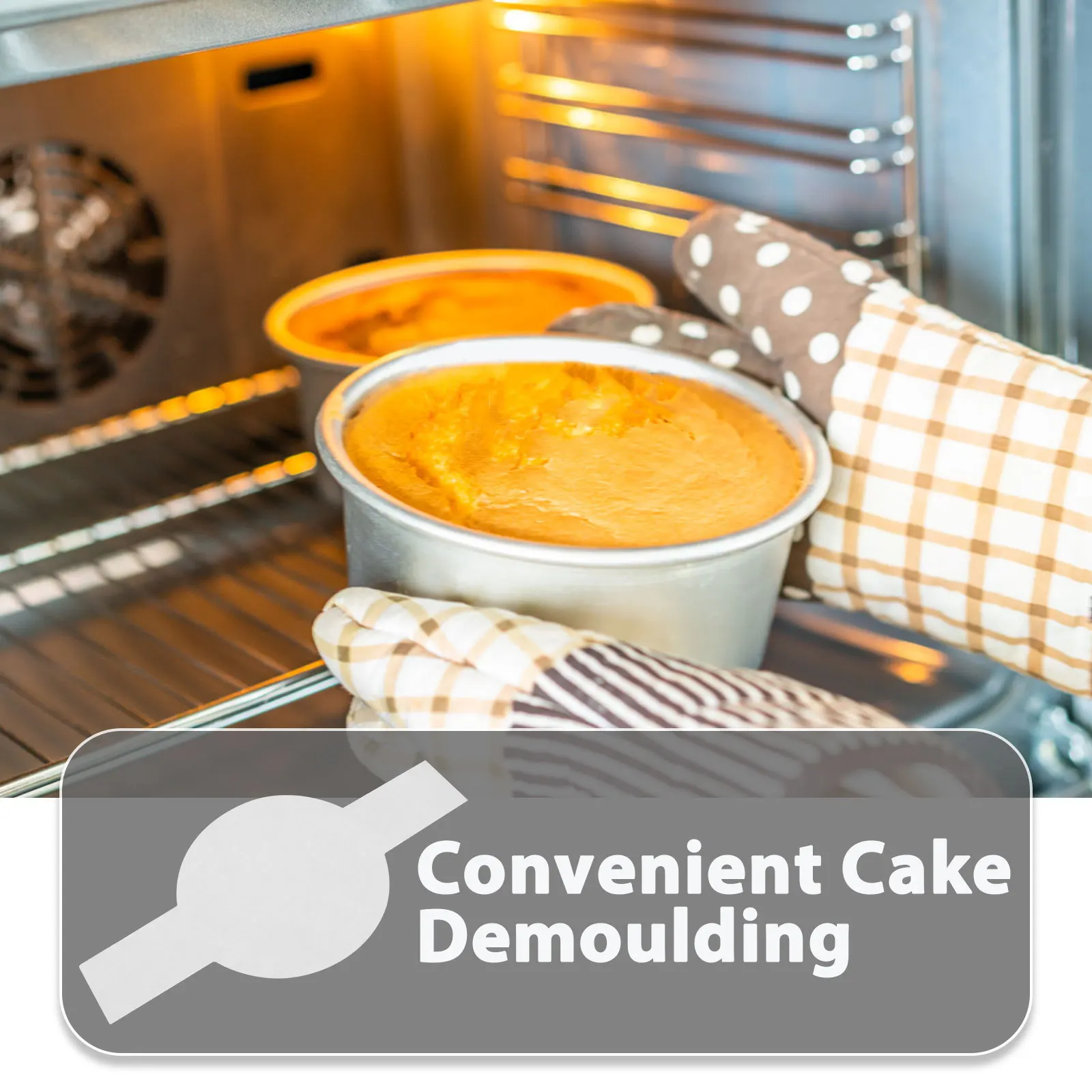 100 قطعة كعكة عموم ورقة بطانات البرشمان المستديرة غير عصا أوراق الخبز رفع علامات التبويب سهلة إزالة الكعكة الدوائر الورقية الخبز