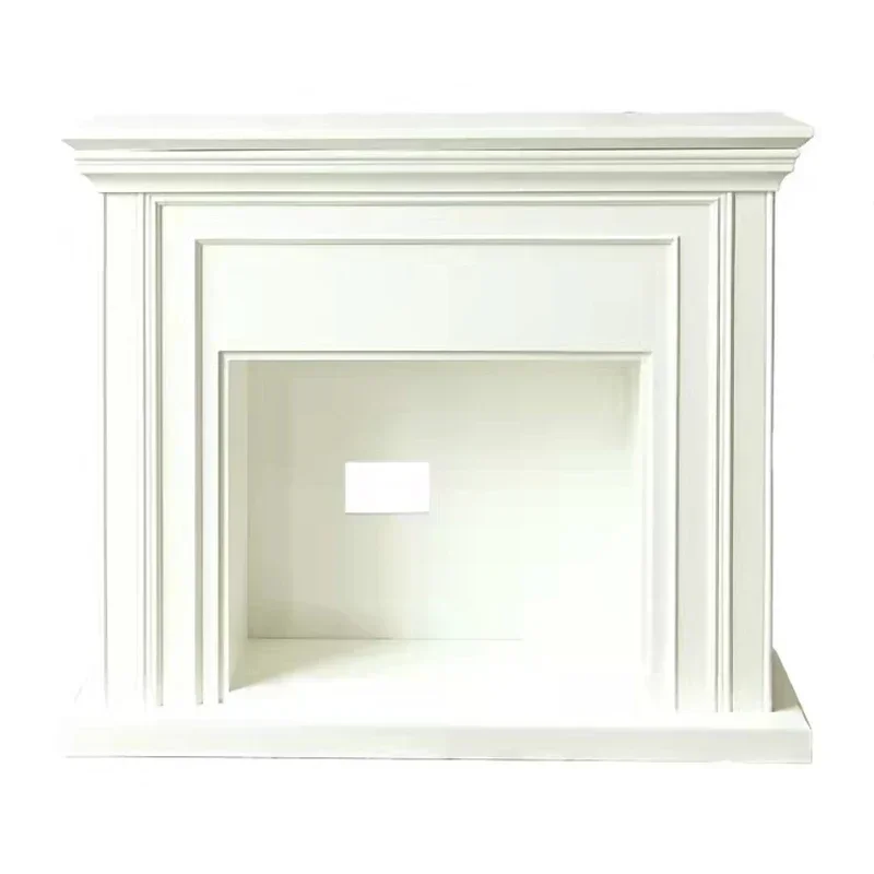 

Y Fashionable Simple Fireplace Curio Cabinet Modern Living Room Solid Wood Storage Rack Light Luxury Storage Cabinet