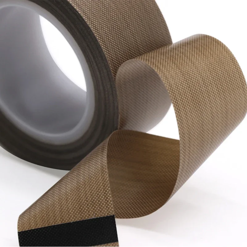 PTFE Tape Adhesive Cloth Insulated Vacuum High Temperature Resistant Sealing PTFE Tapes Width 5~100mm Thickness 0.13mm 0.18mm