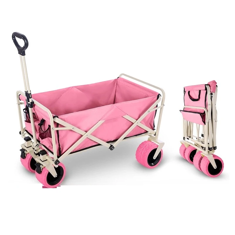 

Camper Van Stall Cart Dog Walker Outdoor Folding Camper Van for Camping Picnic Shopping and Express Delivery