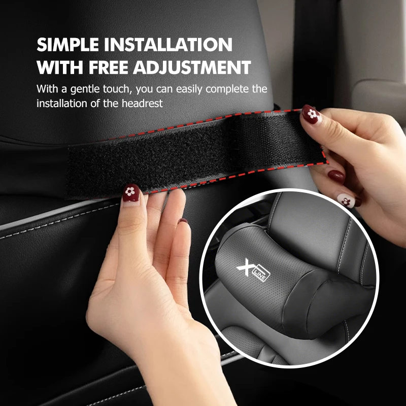 Perforated Headrest Car Headrest Seat Neck Pillow Protector For KIA Xline Sportage Optima Ceed Soul Picanto Stonic