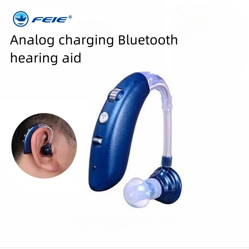 2023 Best Bluetooth Mini Rechargeable Hearing Aid Digital BTE Hearing Aids Adjustable Tone Sound Amplifier Portable Deaf Elderly