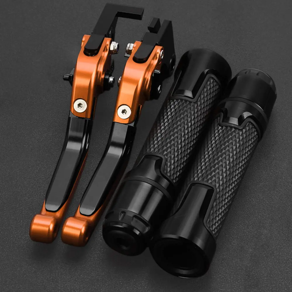 

Motorcycle Folding Brake Clutch Levers For KTM 1290SupeRDUKER 1290 SupeR DUKE R 2014 - 2017 2015 2016 Knobs Handlebar Grip Ends