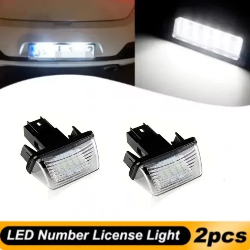 2pcs 6000K White Led Tail Number License Plate Light No Error for Toyota Camry XV50 Highlander Avalon XX40 Yaris XP13 Prius C