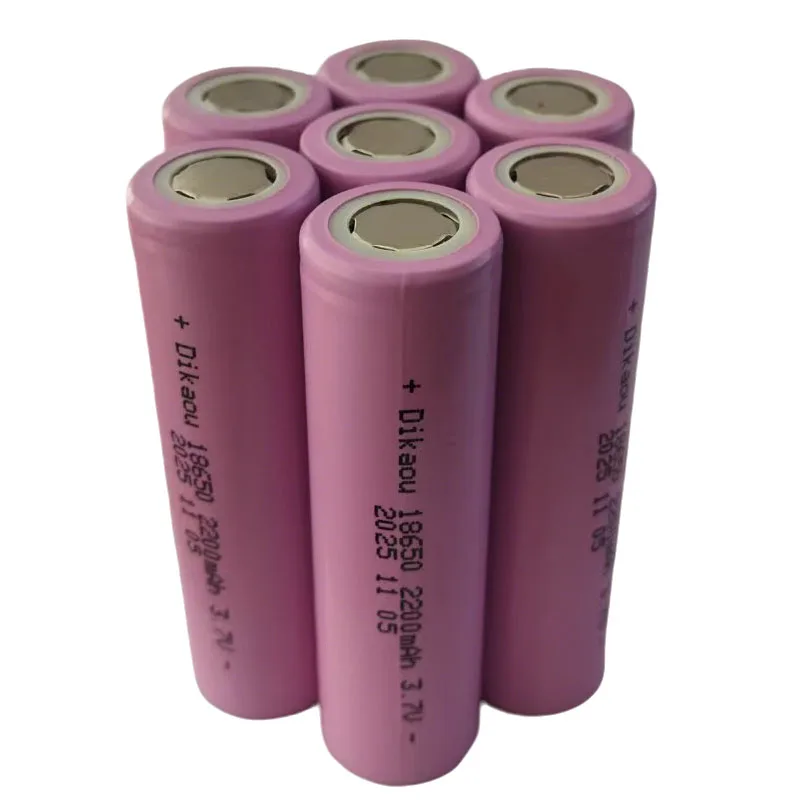 18650 rechargeable lithium battery 3.7V 2200mAh large capacity free charger for flashlights electric toys drones free shipping