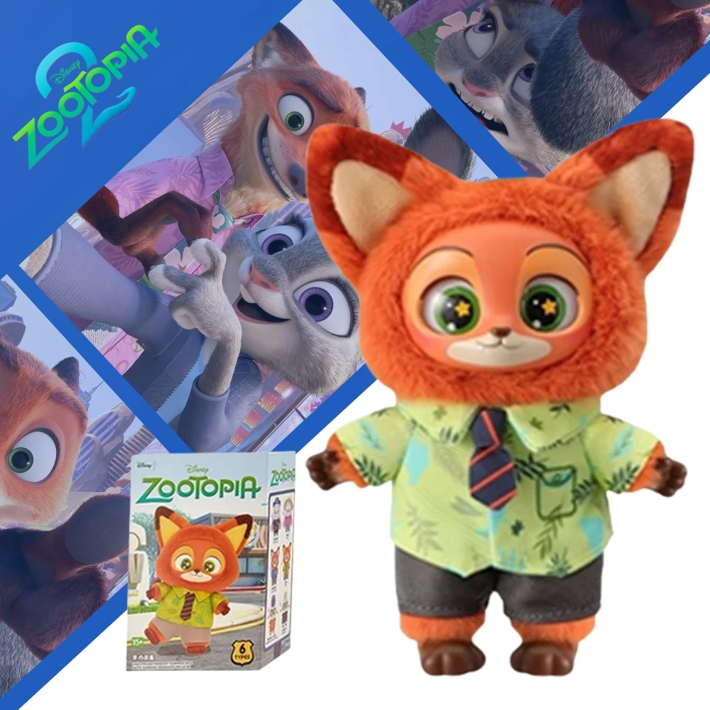 

Виниловая кукла Disney Zootopia 2, Ник Джуди, модная игрушка-сюрприз, милый рюкзак, подвеска, детский подарок на день рождения, сюрприз