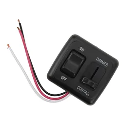 12V DC Toggle Switch with High Side Dimmer Control for LED Halogen Incandescent RV Car Truck Strip Dimmer Control Switch for LED