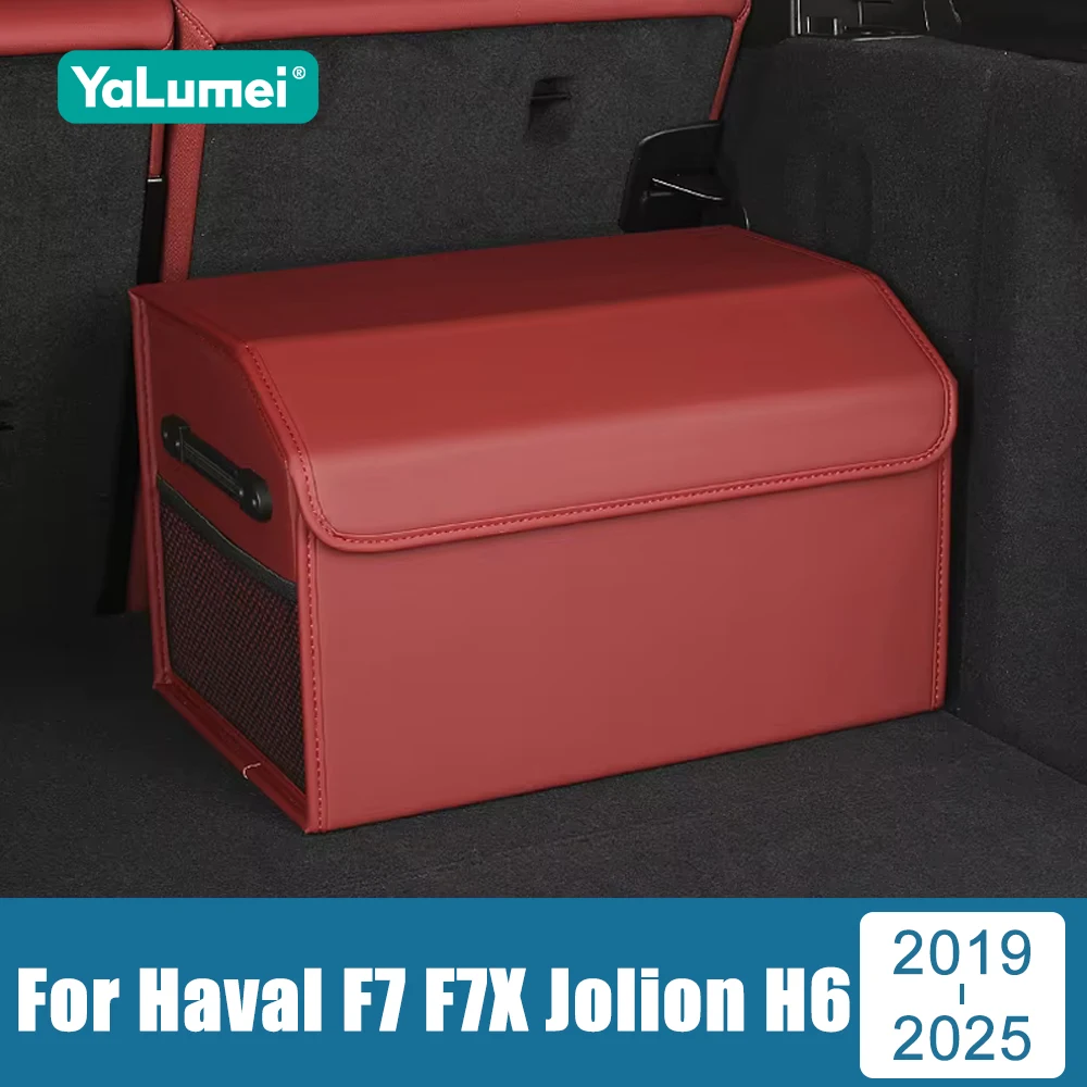 

For Haval F7 F7X Jolion H6 3rd Gen GT DHT-PHEV 2019-2021 2022 2023 2024 2025 Car Trunk Storage Box Tools Tidying Package Holder