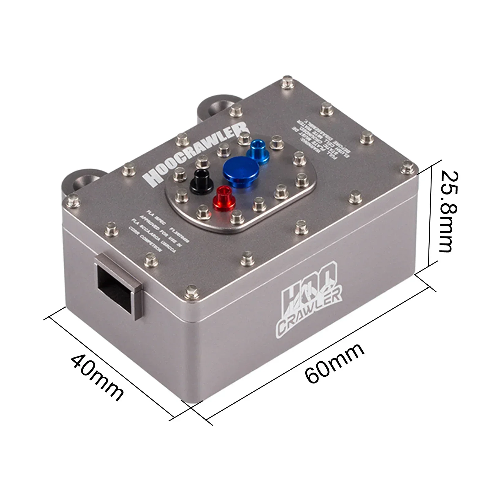 HooCrawler 1:10 RC Scale Fuel Cell Box Receiver Box CNC Aluminum for RC4WD Trail Finder II Gelande II SCX10 PRO VS4-10 TRX4 TRX6