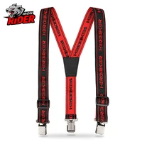 Nuevos monos resistentes con correas ajustables en Y, pantalones de carreras de motos con alta elasticidad y correas ajustables, cuerda