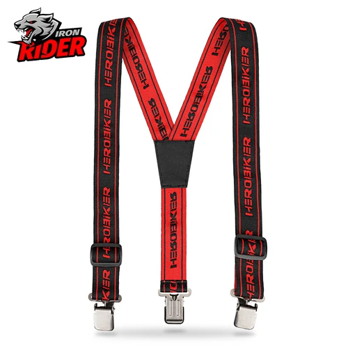 Nuevos monos resistentes con correas ajustables en Y, pantalones de carreras de motos con alta elasticidad y correas ajustables, cuerda