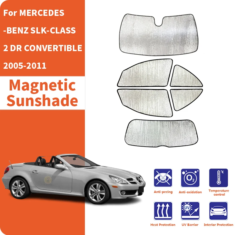 Car Window Sunshade Anti Car Sunshade Side Window Privacy For MERCEDES-BENZ SLK-CLASS 2DR CONVERTIBLE 2005-2011