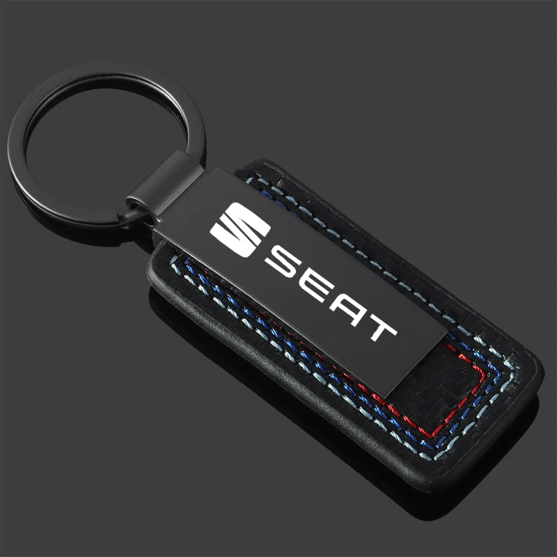 Metal﻿ Laser Engraving Retro Vintage Keyring Keychain For SEAT Toledo Leon Exeo Mk3 Mk2 5f Ateca Altea Bolero Salsa Accessories