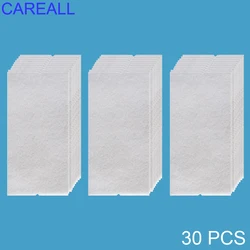 Careall 30p schwarz weiß Stoff Filz 10x5cm für Vinyl folie Auto Verpackung Rakel Schaber Ersatz Stoff kante mit selbst klebendem Kleber