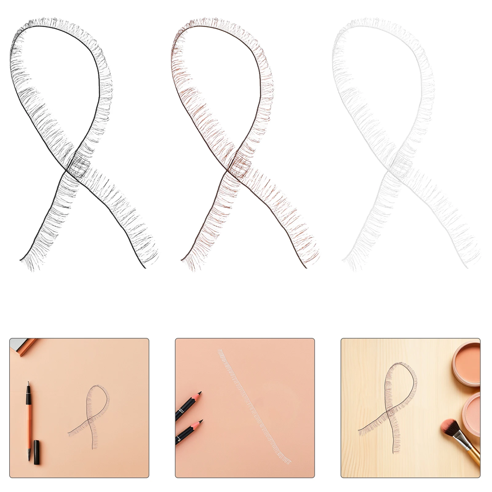

30 Pcs Handmade Fake Eyelashes Decorative Accessories Self Craft Strips Baby