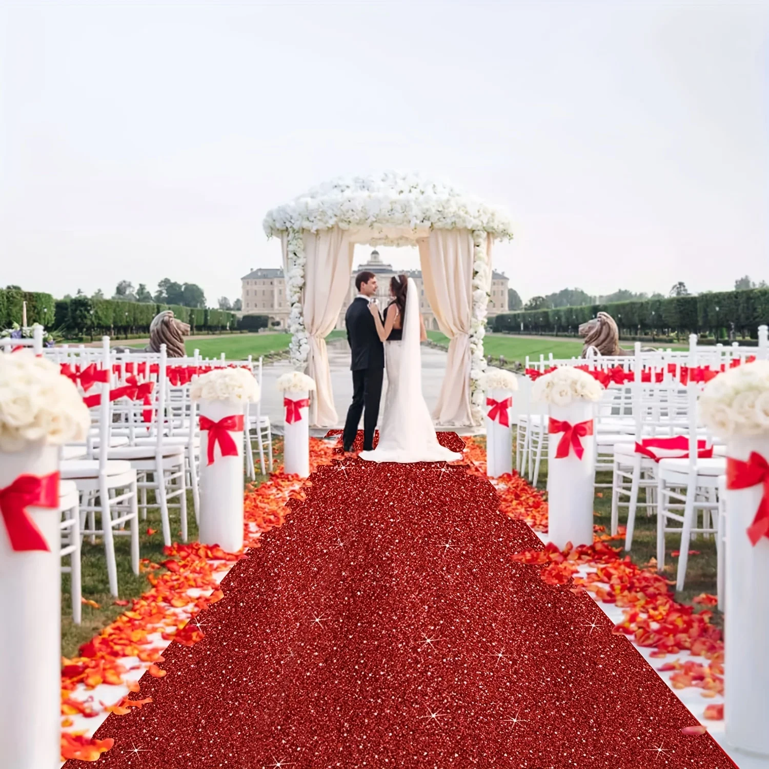 

Красный романтический свадебный ковер в длинную полоску, праздничный, Рождество, День Благодарения, длинный ковер для подиума на открытом воздухе, ковер для свадебного коридора