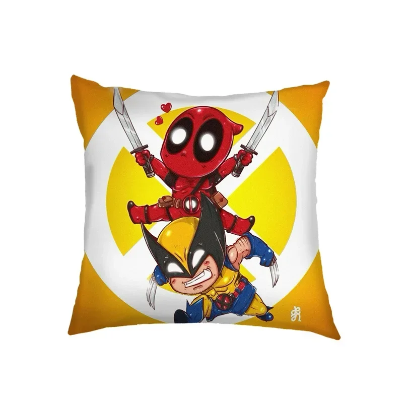 Deadpool Wolverine Pillowslip Cover Movie Cartoon Bedroom Sofa Decoration Home Throw Pillowcase Cushion Cute Kids/adult Gift New