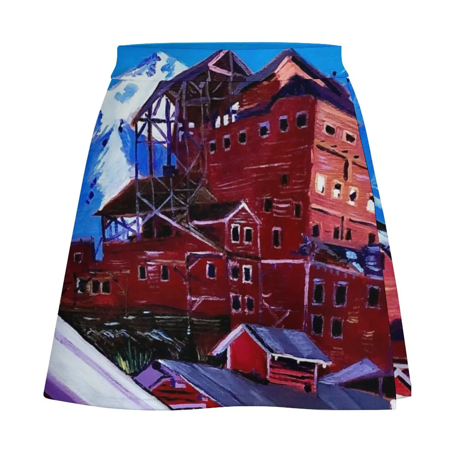 Kennicott Mill Building, Alaska, Wrangell - St. Elias National Park Mini Skirt summer skirts luxury women's skirt