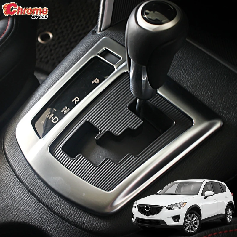 For Mazda CX-5 CX5 KE 2012 2013 2014 Chrome Center Console AT Auto Knob Gear shift Panel Cover Trim Frame Decoration Car Styling