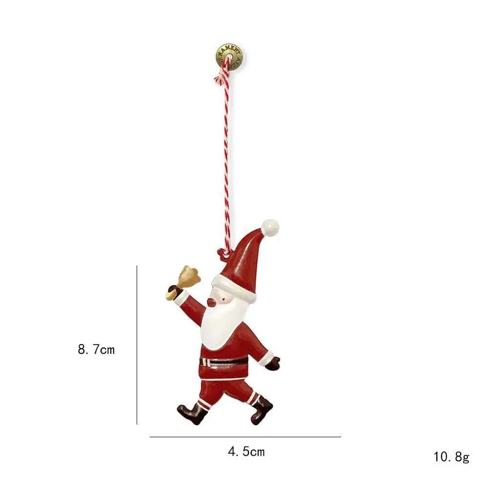 High Quality Iron Art Claus Pendant Red&White DIY Decor Christmas Tree Decoration Christmas Pendant Favors Decor
