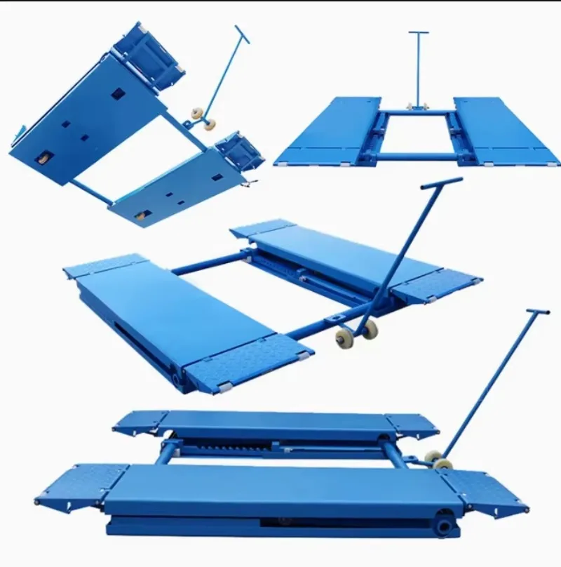 Vehicle Scissor Lifts Hydraulic 3.5T Portable Mid-Rise Double Scissor Lift Car Elevator 10-Year Lifetime 1-Year