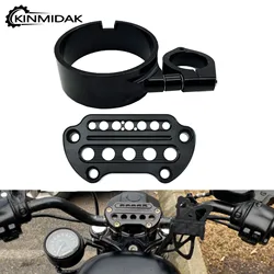 Motorcycle Speedometer Side Mount Relocation Bracket Ring Indicator Handlebar Clamp Fit For Harley Sportster Iron 883 1995-2022