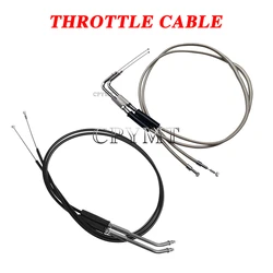 Motorcycle Lengthened Throttle Cable fit For Harley Sportster XL 1200 XL883 2002-2014 Dyna Road King Electra Glide