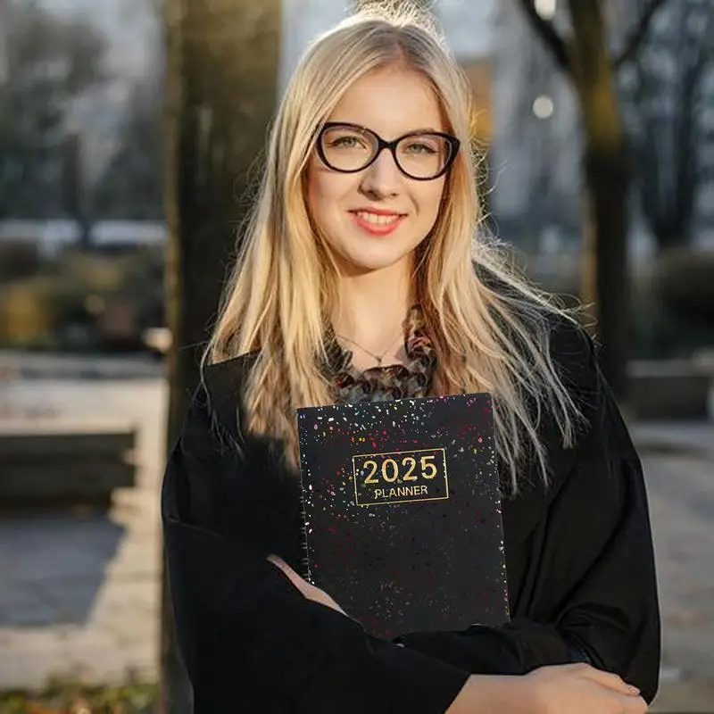 2025 Agenda Book Portable Pocket Book English Weekly Monthly Note Book Daily To Do List Planner For Daily Schedules Daily Tasks