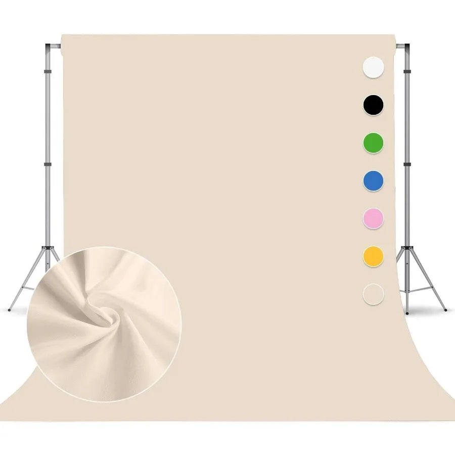 베이지색 사진 배경사진 부스 초상화 사진 배경 스튜디오 사진 촬영 스트리밍 비디오 촬영을 위한 베이지색 배경 8F